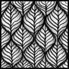 Zentangle pattern: Leaflet