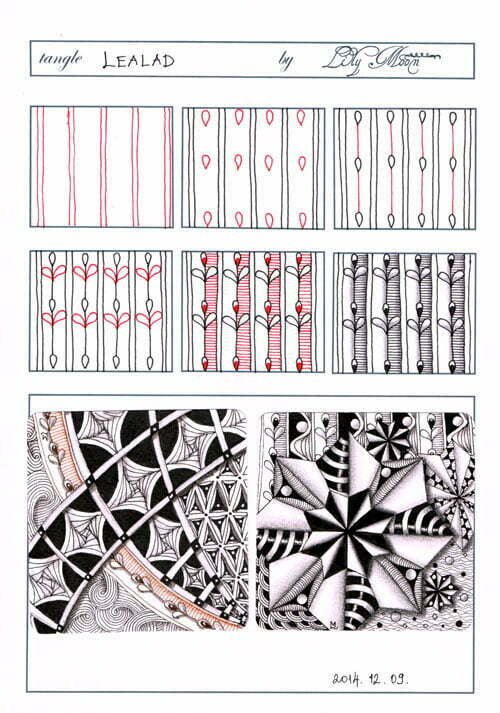 Image copyright the artist and used with permission, ALL RIGHTS RESERVED. Please feel free to refer to the steps images to recreate this tangle in your personal Zentangles and ZIAs, or to link back to this page. However the artist and TanglePatterns.com reserve all rights to these images and they must not be publicly pinned, altered, reproduced or republished. They are for your personal offline reference only. Thank you for respecting these rights. Click the image for an article explaining what copyright means in plain English. "