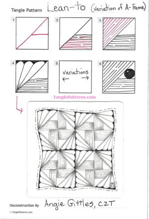 How to draw LEAN-TO « TanglePatterns.com