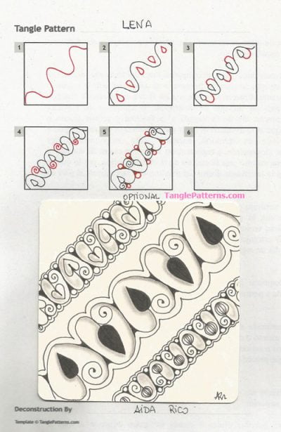 How to draw LENA « TanglePatterns.com