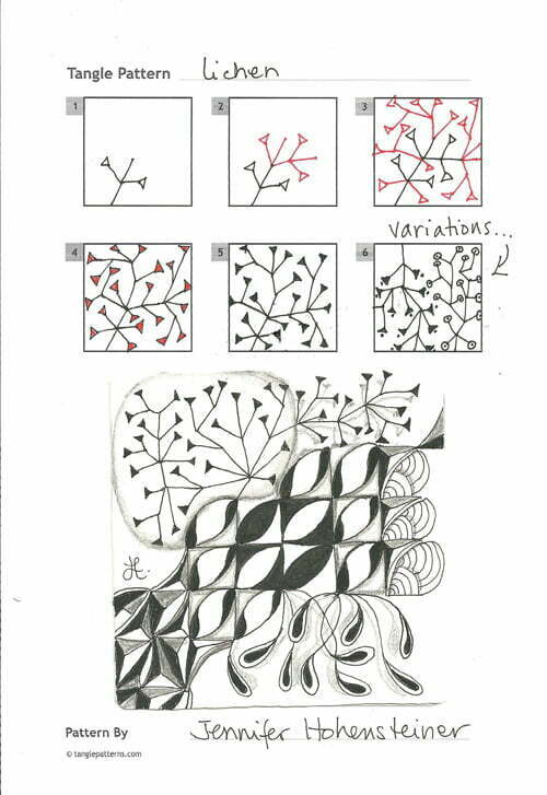 How to draw Lichen by Jennifer Hohensteiner
