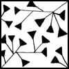 Zentangle pattern: Lichen