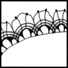 Zentangle pattern: Liran. Image © Linda Farmer and TanglePatterns.com. ALL RIGHTS RESERVED. You may use this image for your personal non-commercial reference only. The unauthorized pinning, reproduction or distribution of this copyrighted work is illegal.