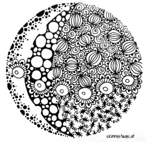 Livia Chua's Zentangle pattern: Bulb Lantern Livia Chua's Zentangle pattern: Bulb Lantern