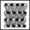 Zentangle pattern: Llilly