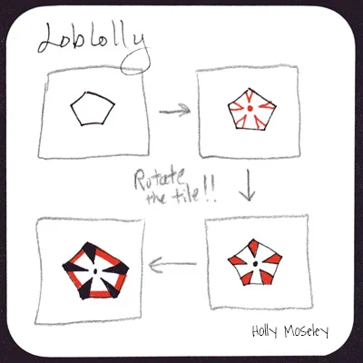 Steps for drawing Loblolly by Holly Moseley