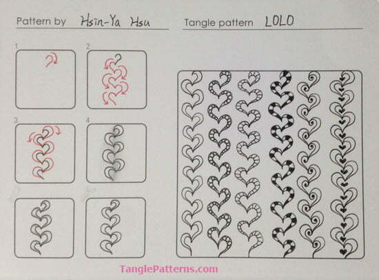 Zentangle pattern: Lolo