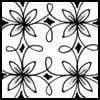 Zentangle pattern: Loopy Blossom. Image © Linda Farmer and TanglePatterns.com. ALL RIGHTS RESERVED. You may use this image for your personal non-commercial reference only. The unauthorized pinning, reproduction or distribution of this copyrighted work is illegal.