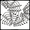Zentangle pattern: Lotsadots