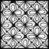 Zentangle pattern: Lucky. Image © Linda Farmer and TanglePatterns.com. ALL RIGHTS RESERVED. You may use this image for your personal non-commercial reference only. The unauthorized pinning, reproduction or distribution of this copyrighted work is illegal.