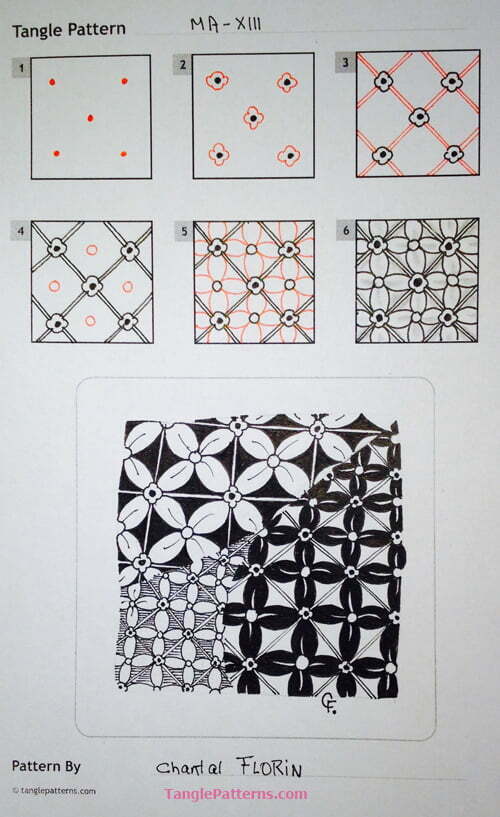 Zentangle pattern: MA-XIII.