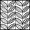 Zentangle pattern: Maize. Image © Linda Farmer and TanglePatterns.com. ALL RIGHTS RESERVED. You may use this image for your personal non-commercial reference only. The unauthorized pinning, reproduction or distribution of this copyrighted work is illegal.