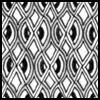Zentangle pattern: Malu. Image © Linda Farmer and TanglePatterns.com. ALL RIGHTS RESERVED. You may use this image for your personal non-commercial reference only. The unauthorized pinning, reproduction or distribution of this copyrighted work is illegal.