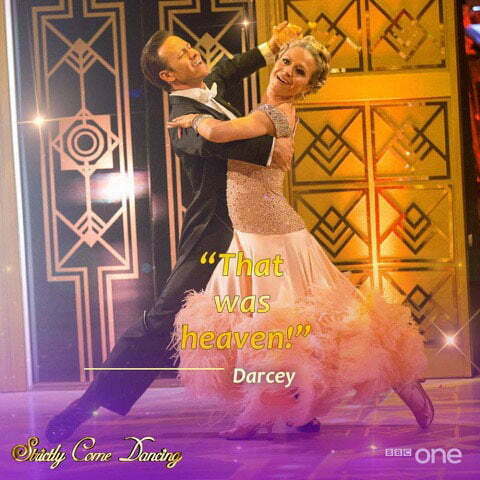 "Strictly Come Dancing" backdrop and inspiration for Marnie