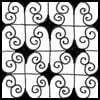 Zentangle pattern: Mei. Image © Linda Farmer and TanglePatterns