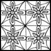 Zentangle pattern: MeLo40. Image © Linda Farmer and TanglePatterns.com. ALL RIGHTS RESERVED. You may use this image for your personal non-commercial reference only. The unauthorized pinning, reproduction or distribution of this copyrighted work is illegal.