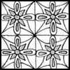 Zentangle pattern: MeLo40. Image © Linda Farmer and TanglePatterns.com. ALL RIGHTS RESERVED. You may use this image for your personal non-commercial reference only. The unauthorized pinning, reproduction or distribution of this copyrighted work is illegal.