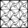 Zentangle pattern: Meo