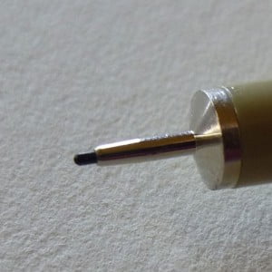 Nib of a Sakura Micron 01 Pen
