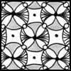 Zentangle pattern: Midnight. Image © Linda Farmer and TanglePatterns.com