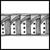Zentangle pattern: Mogo. Image © Linda Farmer and TanglePatterns.com. ALL RIGHTS RESERVED. You may use this image for your personal non-commercial reference only. The unauthorized pinning, reproduction or distribution of this copyrighted work is illegal.