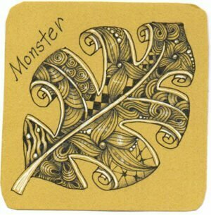 How To Draw Monster Tanglepatterns