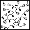 Zentangle pattern: Muehlenz. Image © Linda Farmer and TanglePatterns.com. ALL RIGHTS RESERVED. You may use this image for your personal non-commercial reference only. The unauthorized pinning, reproduction or distribution of this copyrighted work is illegal.