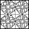 Zentangle pattern: Musings. Image © Linda Farmer and TanglePatterns.com. ALL RIGHTS RESERVED. You may use this image for your personal non-commercial reference only. The unauthorized pinning, reproduction or distribution of this copyrighted work is illegal.