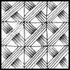 Zentangle pattern: Navaho