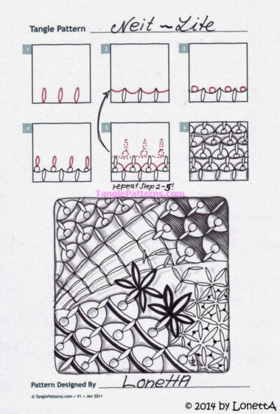 How to draw NEIT-LITE « TanglePatterns.com