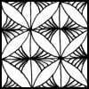 Zentangle pattern: Nemow. Image © Linda Farmer and TanglePatterns.com. ALL RIGHTS RESERVED. You may use this image for your personal non-commercial reference only. The unauthorized pinning, reproduction or distribution of this copyrighted work is illegal.