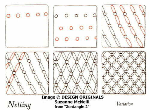 Zentangle pattern:Netting
