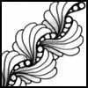 Zentangle pattern: Noodle. Image © Linda Farmer and TanglePatterns.com. ALL RIGHTS RESERVED. You may use this image for your personal non-commercial reference only. The unauthorized pinning, reproduction or distribution of this copyrighted work is illegal.