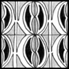 Zentangle pattern: Numancia. Image © Linda Farmer and TanglePatterns.com. ALL RIGHTS RESERVED. You may use this image for your personal non-commercial reference only. The unauthorized pinning, reproduction or distribution of this copyrighted work is illegal.