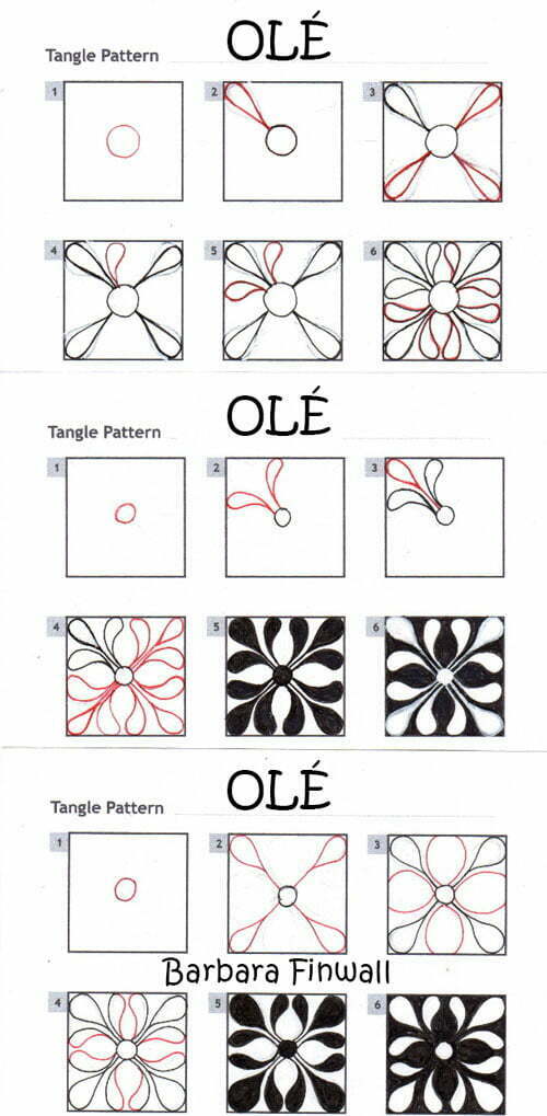 How to draw OLÉ by Barbara Finwall