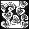Zentangle pattern: Olluan. Image © Linda Farmer and TanglePatterns.com. ALL RIGHTS RESERVED. You may use this image for your personal non-commercial reference only. The unauthorized pinning, reproduction or distribution of this copyrighted work is illegal.