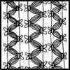 Zentangle pattern: ONA