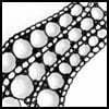 Zentangle pattern: Onamato. Image © Linda Farmer and TanglePatterns.com. ALL RIGHTS RESERVED. You may use this image for your personal non-commercial reference only. The unauthorized pinning, reproduction or distribution of this copyrighted work is illegal.