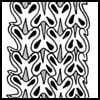 Zentangle pattern: Opsess. Image © Linda Farmer and TanglePatterns.com. ALL RIGHTS RESERVED. You may use this image for your personal non-commercial reference only. The unauthorized pinning, reproduction or distribution of this copyrighted work is illegal.