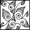 Zentangle pattern: Owline. Image © Linda Farmer and TanglePatterns.com. ALL RIGHTS RESERVED. You may use this image for your personal non-commercial reference only. The unauthorized pinning, reproduction or distribution of this copyrighted work is illegal.