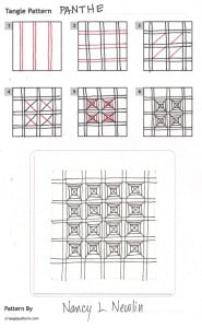 How to draw PANTHE « TanglePatterns.com