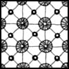 Zentangle pattern: Parasols. Image © Linda Farmer and TanglePatterns.com. ALL RIGHTS RESERVED. You may use this image for your personal non-commercial reference only. The unauthorized pinning, reproduction or distribution of this copyrighted work is illegal.