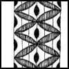 Zentangle pattern: Paris. Image © Linda Farmer and TanglePatterns.com. ALL RIGHTS RESERVED. You may use this image for your personal non-commercial reference only. The unauthorized pinning, reproduction or distribution of this copyrighted work is illegal.
