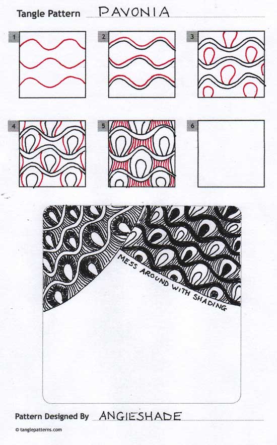 How to draw PAVONIA « TanglePatterns.com