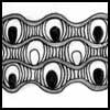 Zentangle pattern: Pavonia