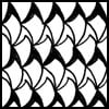 Zentangle pattern: Pegs