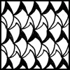 Zentangle pattern: Pegs. Image © Linda Farmer and TanglePatterns.com. ALL RIGHTS RESERVED. You may use this image for your personal non-commercial reference only. The unauthorized pinning, reproduction or distribution of this copyrighted work is illegal.