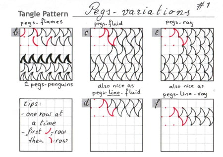 How to draw PEGS « TanglePatterns.com