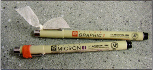 Tip for marking your Sakura Micron pens