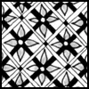 Zentangle pattern: Persian Rug. Image © Linda Farmer and TanglePatterns.com. ALL RIGHTS RESERVED. You may use this image for your personal non-commercial reference only. The unauthorized pinning, reproduction or distribution of this copyrighted work is illegal.